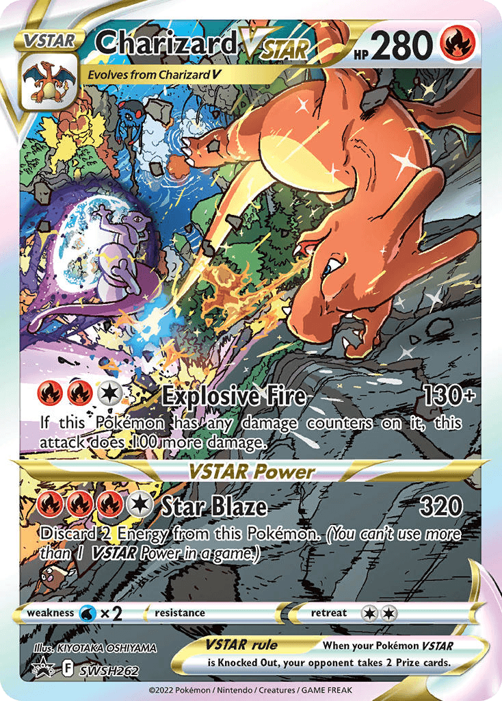 Charizard card base art